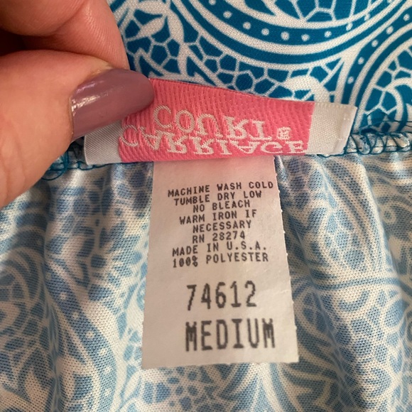 Vintage carriage court floral short sleeve house dress women’s size M - Picture 8 of 9